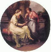 Angelica Kauffmann Papirius Pratextatus Entreated by his Mother to Disclose the Secrets of the Deliberations of the Rom oil painting picture wholesale